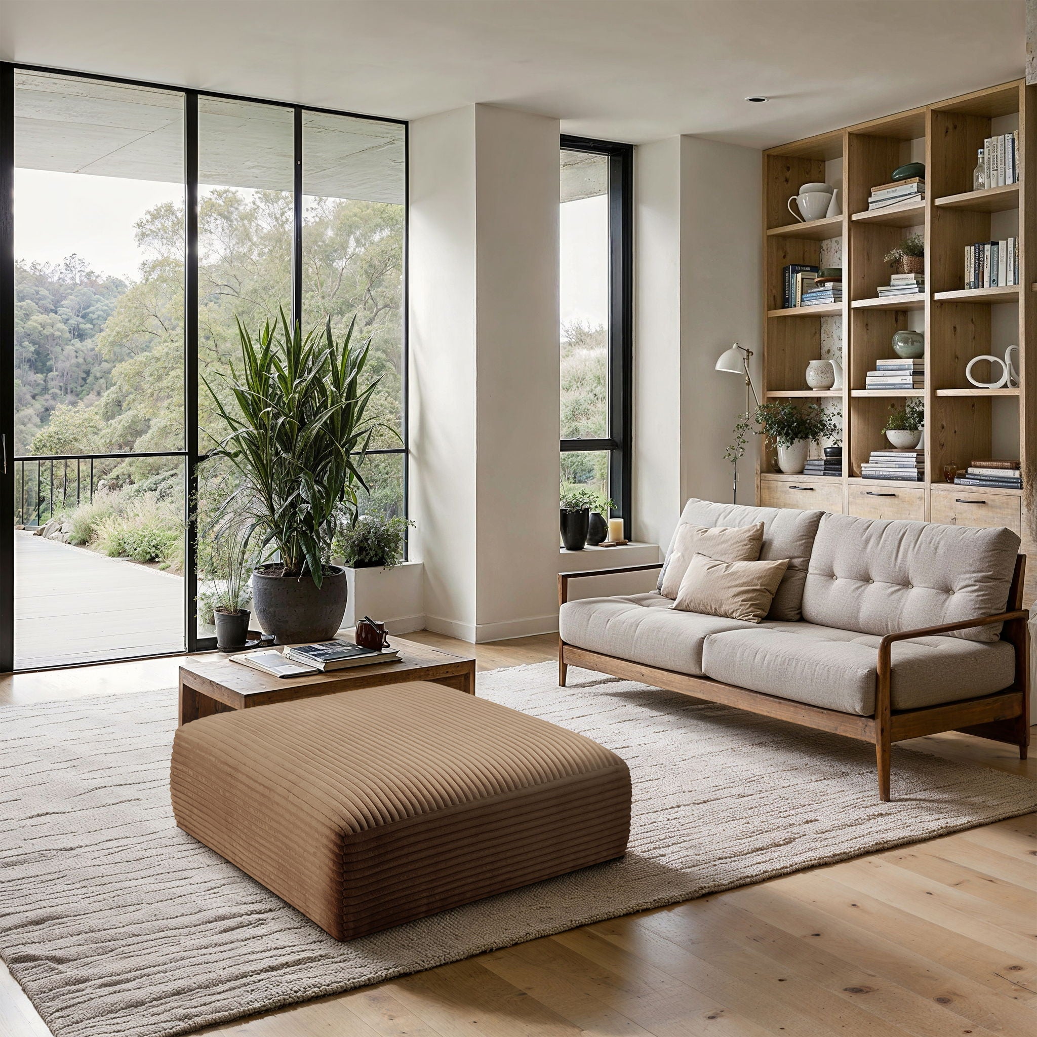 Shaggy - Fabric Ottoman - Urban Living Furniture (Los Angeles, CA)