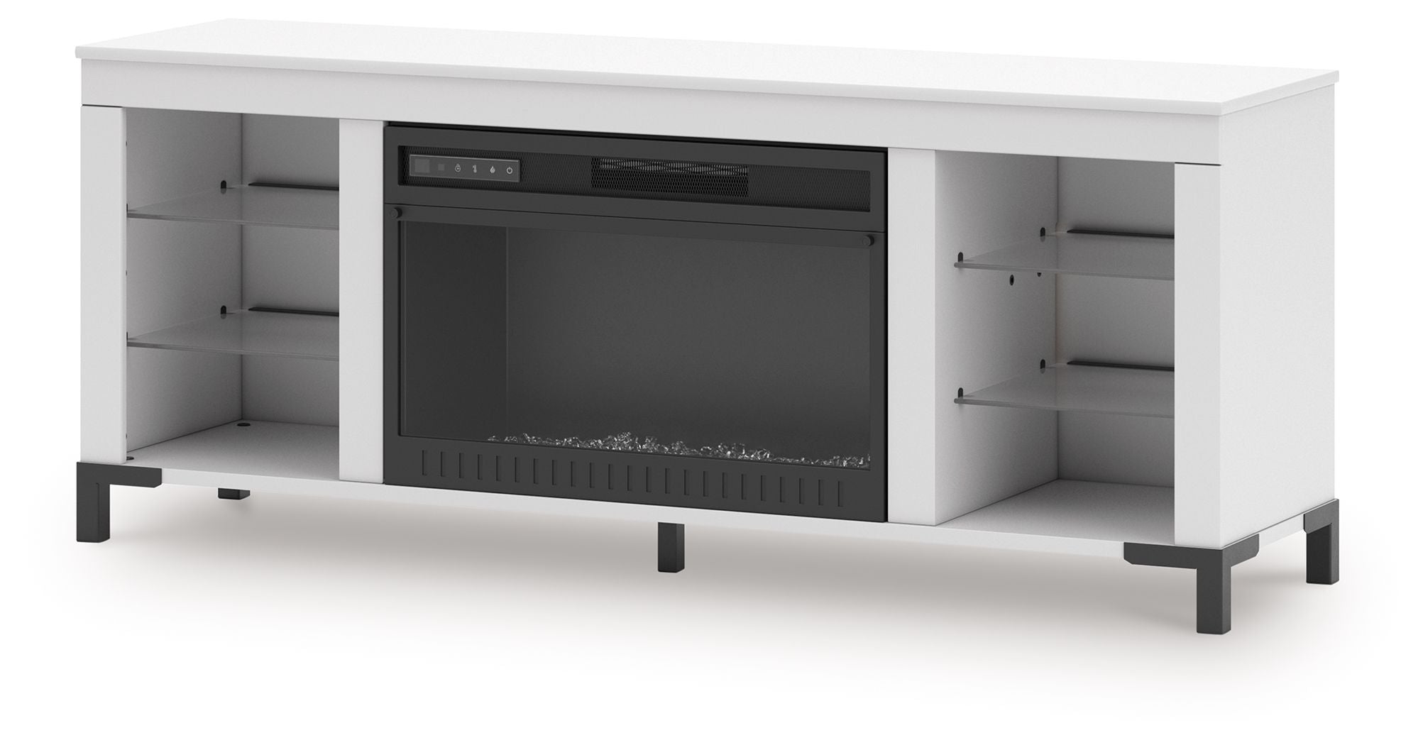 Brollevi - White - TV Stand With Fireplace - Urban Living Furniture (Los Angeles, CA)