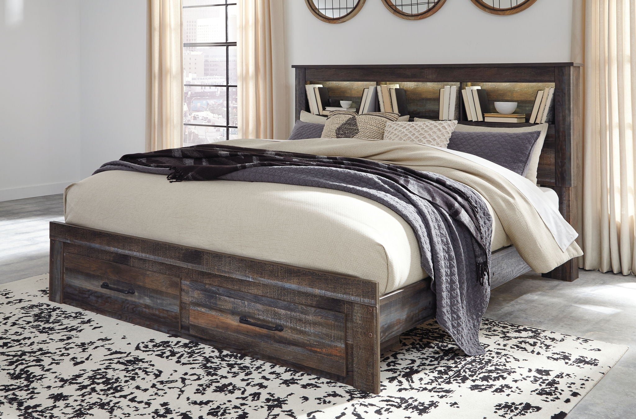 Drystan - Panel Bookcase Bed - Urban Living Furniture (Los Angeles, CA)