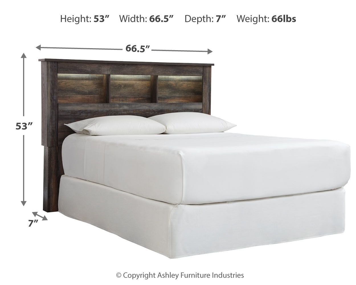 Drystan - Bookcase Headboard - Urban Living Furniture (Los Angeles, CA)
