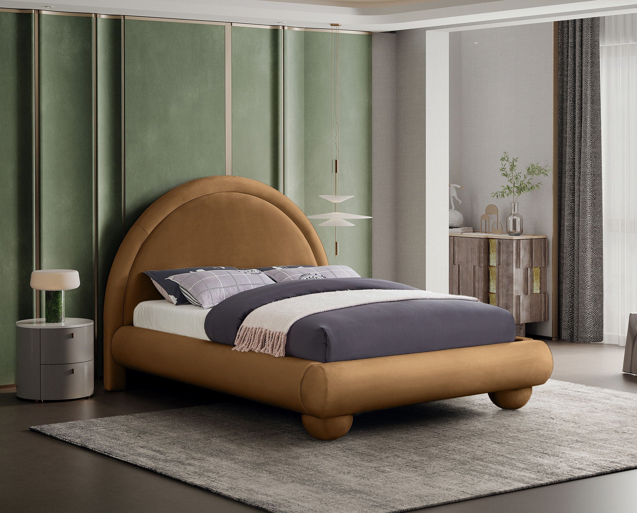 Madrid - Velvet Upholstered Bed - Urban Living Furniture (Los Angeles, CA)