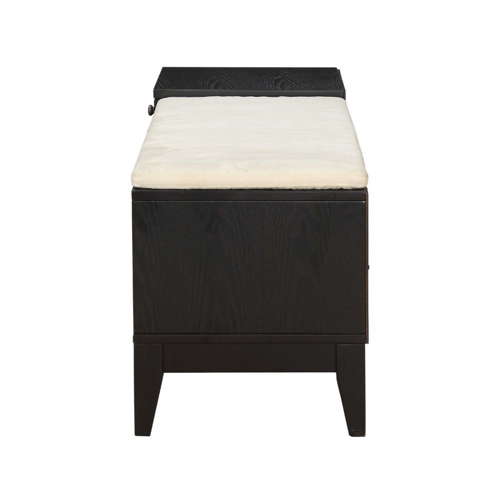 Boyet - Bench - Cream Fabric & Black - Urban Living Furniture (Los Angeles, CA)