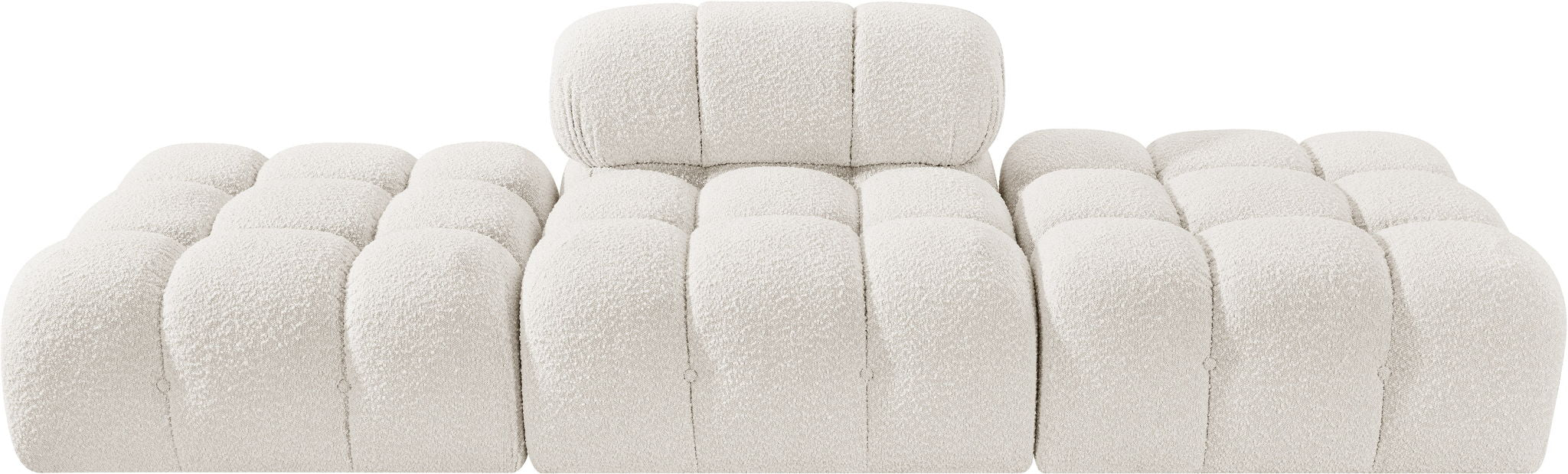 Ames - 3 Piece Boucle Upholstered Modular Sofa With 2 Backless Seats - Urban Living Furniture (Los Angeles, CA)