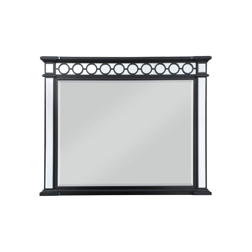Varian II - Mirror - Mirrored, Black & Sliver - Urban Living Furniture (Los Angeles, CA)