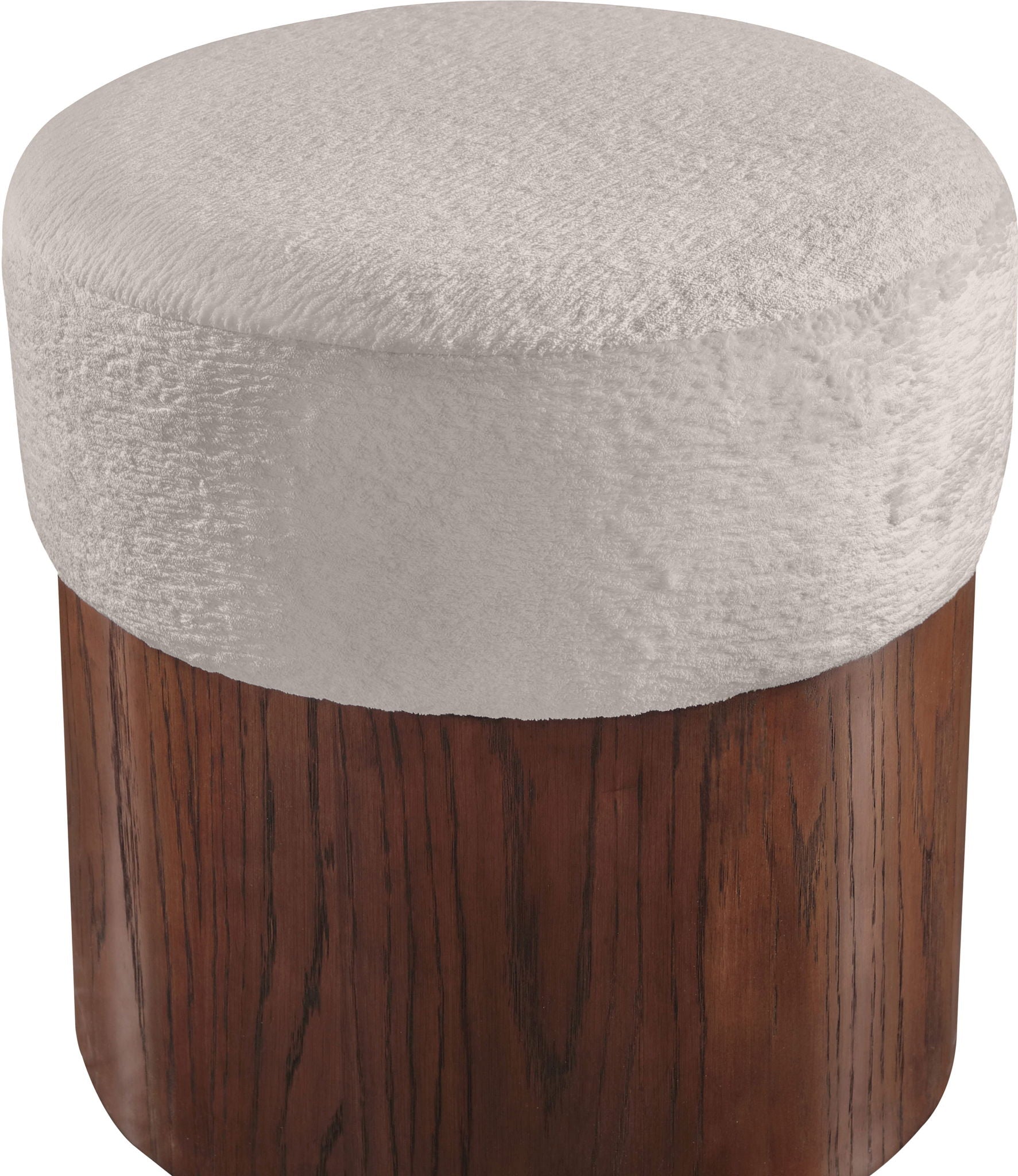 Nimes - Ottoman / Stool With Brown Base - Urban Living Furniture (Los Angeles, CA)