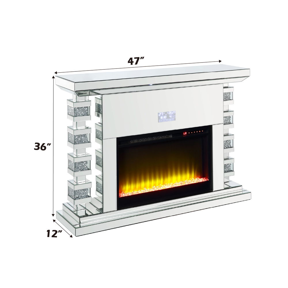 Noralie - Fireplace - Mirrored - 36" - Urban Living Furniture (Los Angeles, CA)