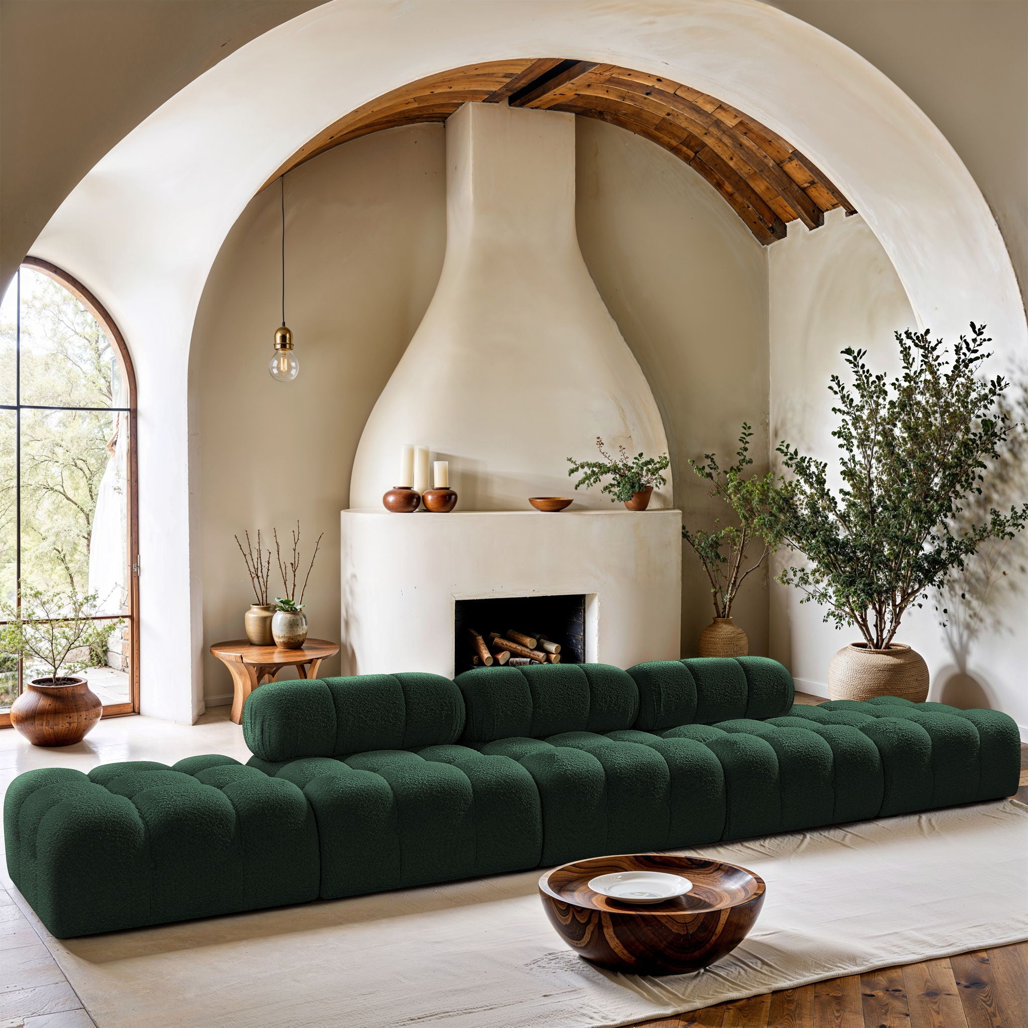 Ames - 5 Piece Boucle Upholstered Modular Sofa With 2 Armless Seats - Urban Living Furniture (Los Angeles, CA)