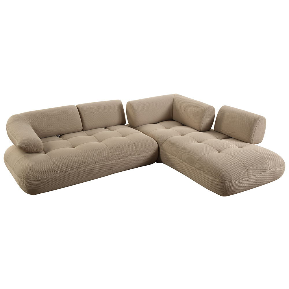 Carrick - Sectional Sofa With 6 Pillows - Beige - Urban Living Furniture (Los Angeles, CA)