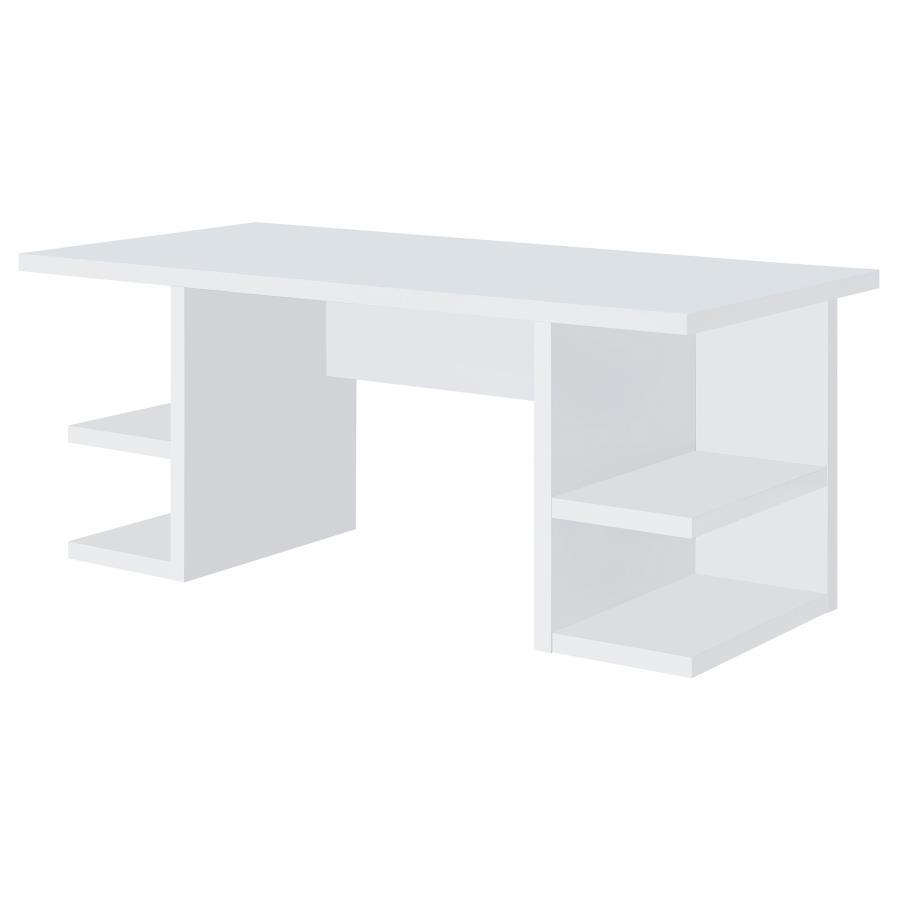 Alice - 4-Shelf Engineered Wood Writing Desk - White - Urban Living Furniture (Los Angeles, CA)