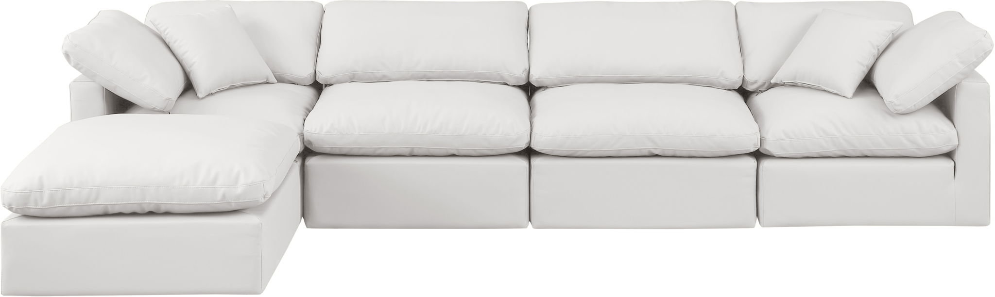 Indulge - Faux Leather 5 Piece Modular Sectional With Chaise - Urban Living Furniture (Los Angeles, CA)