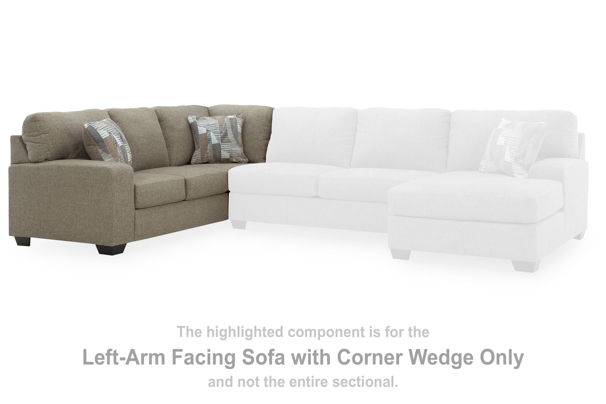 Newellen - LAF Sofa With Corner Wedge - Beige - Urban Living Furniture (Los Angeles, CA)