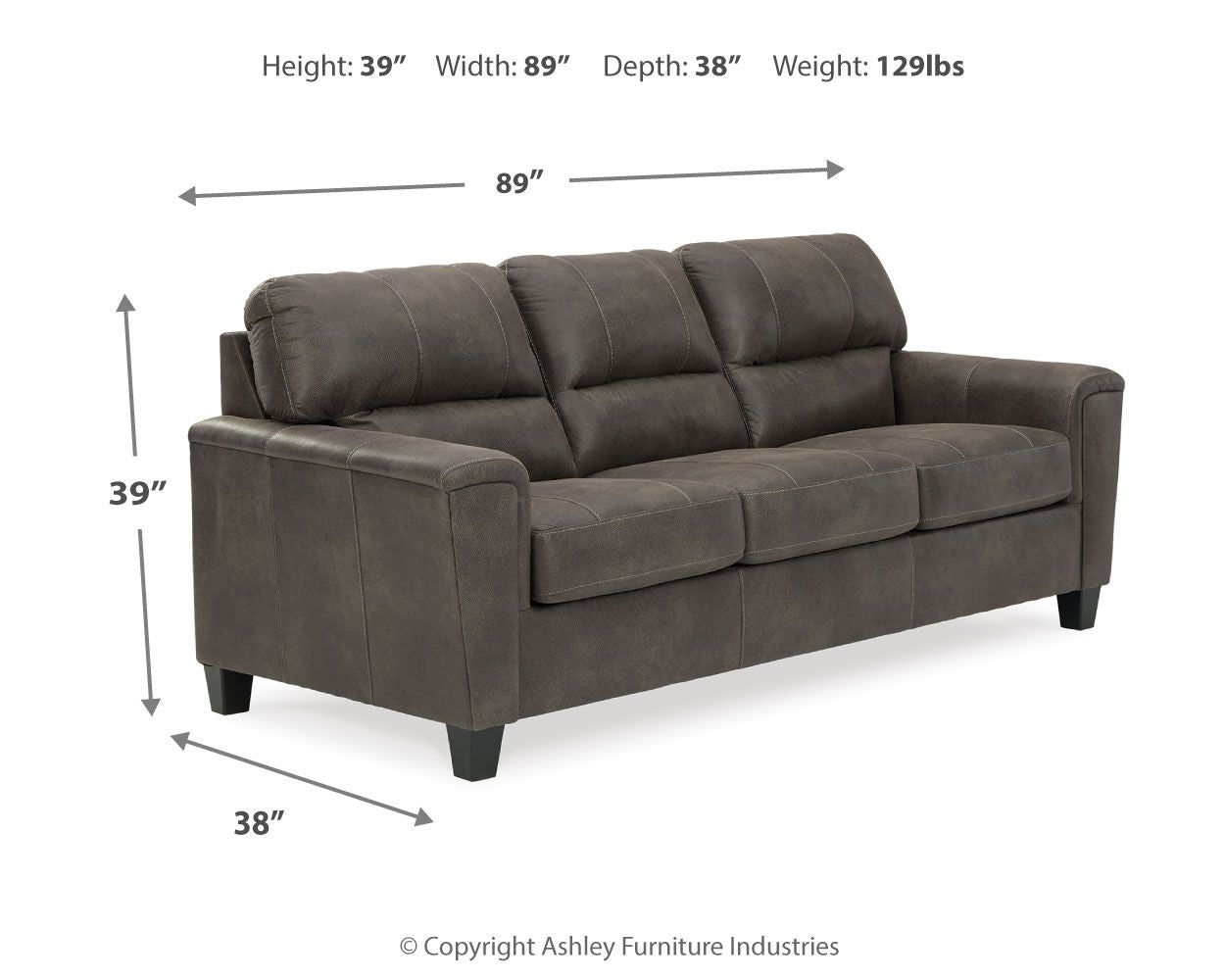 Navi - Stationary Sofa - Urban Living Furniture (Los Angeles, CA)