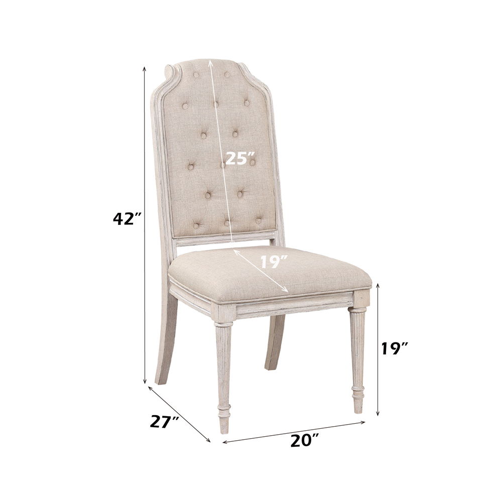 Wynsor - Side Chair (Set of 2) - Antique White - Urban Living Furniture (Los Angeles, CA)
