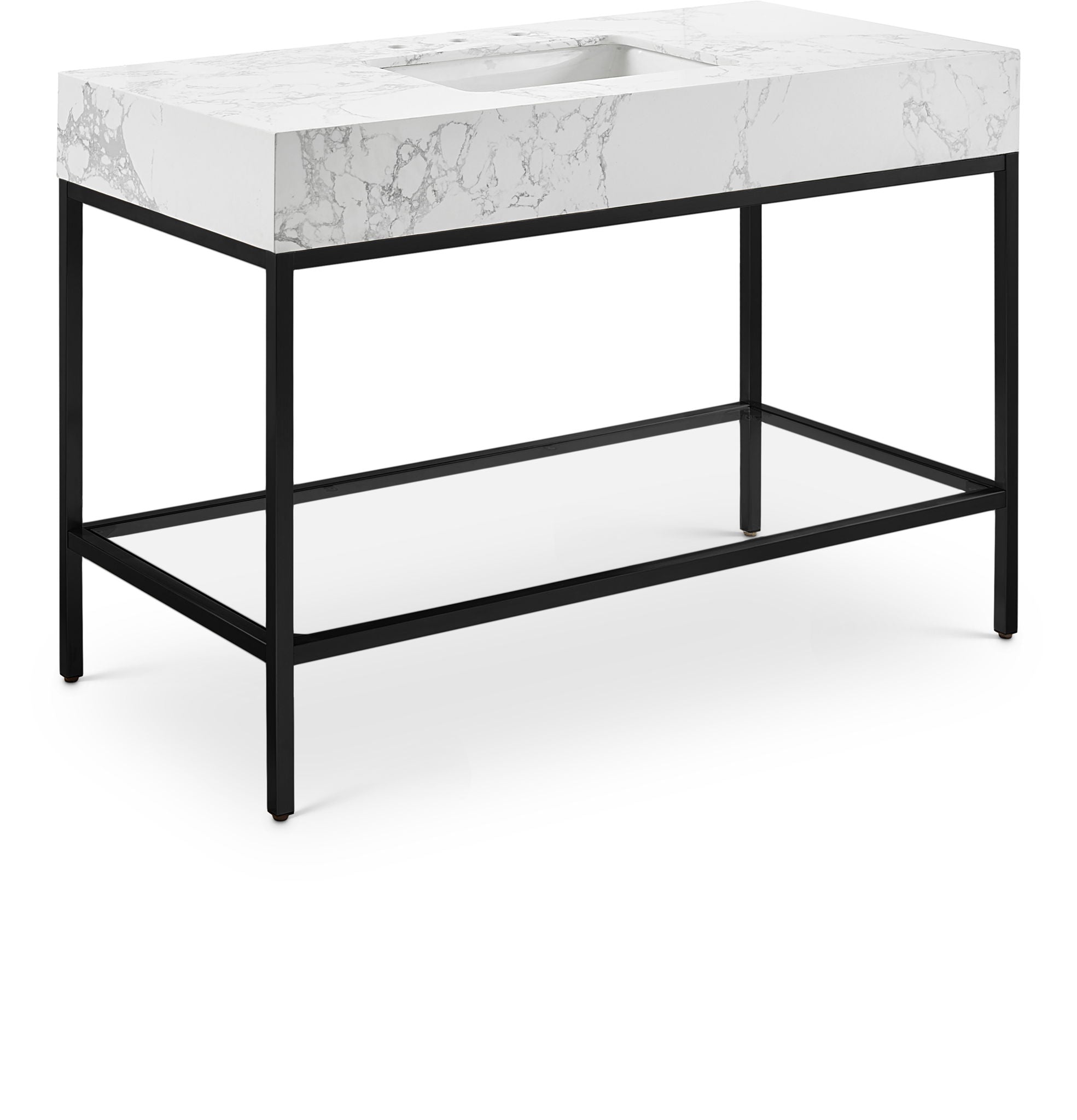 Marmo - Engineered Marble Bathroom Vanity With Black Base - Urban Living Furniture (Los Angeles, CA)