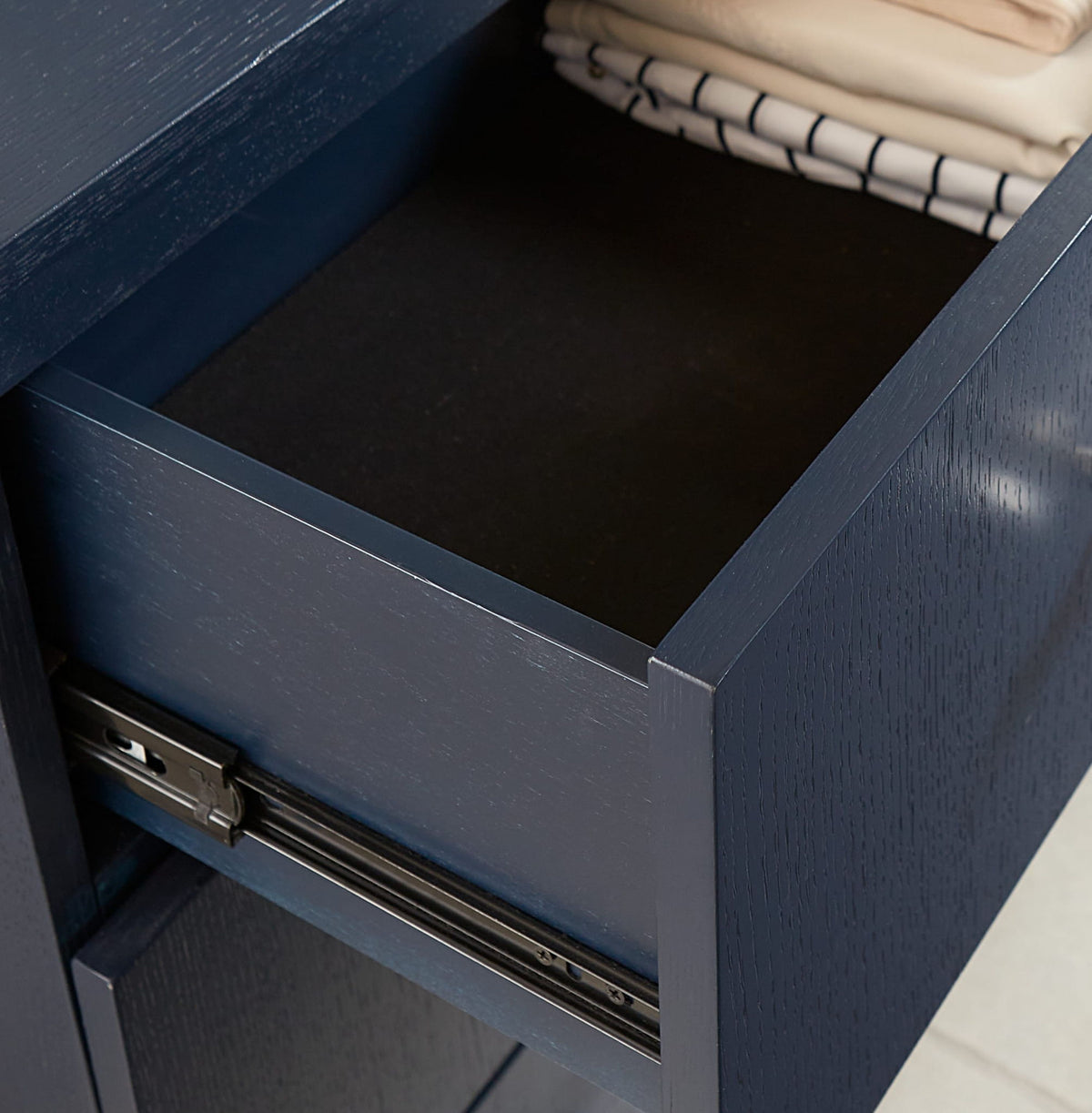 Argento - Five Drawer Chest - Navy Blue And Burnished Brass (2024)