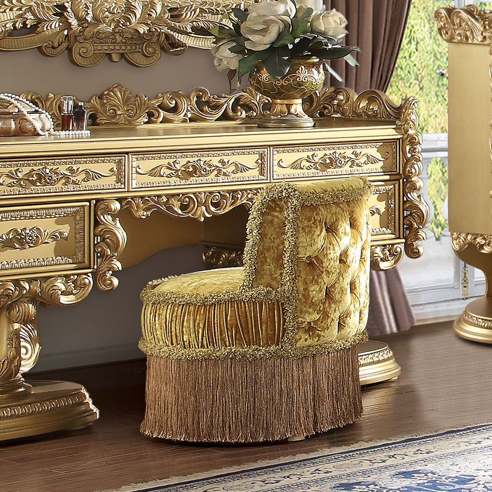 Bernadette - Vanity Stool - Gold - Urban Living Furniture (Los Angeles, CA)