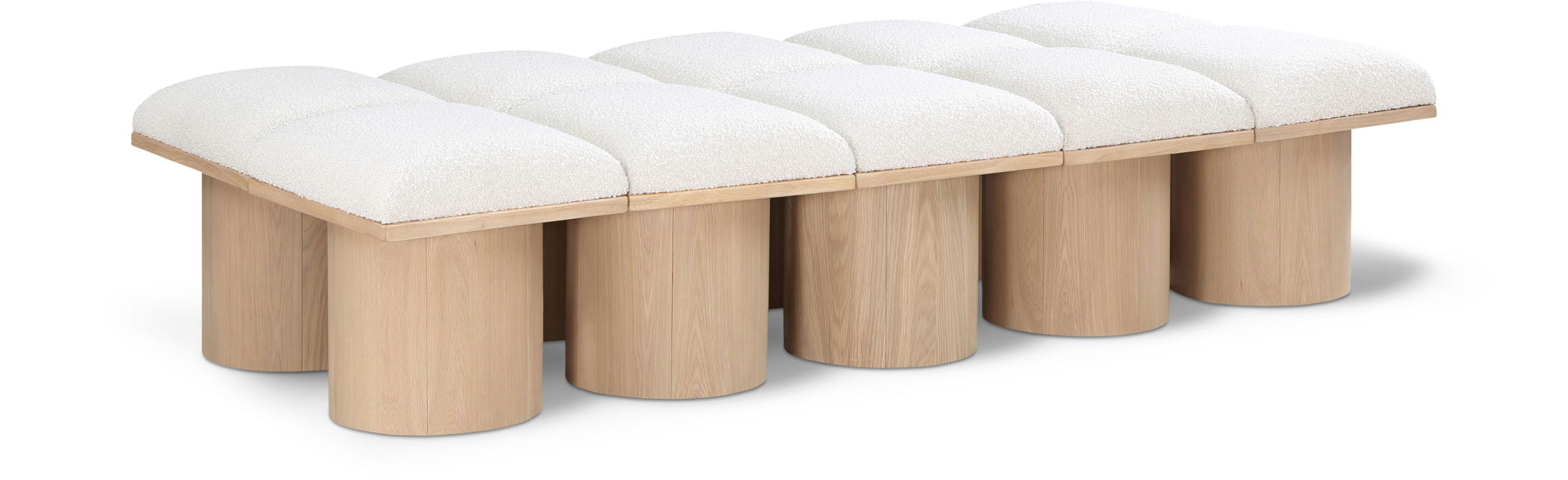 Pavilion - 10 Piece Modular Bench With Natural Base - Urban Living Furniture (Los Angeles, CA)