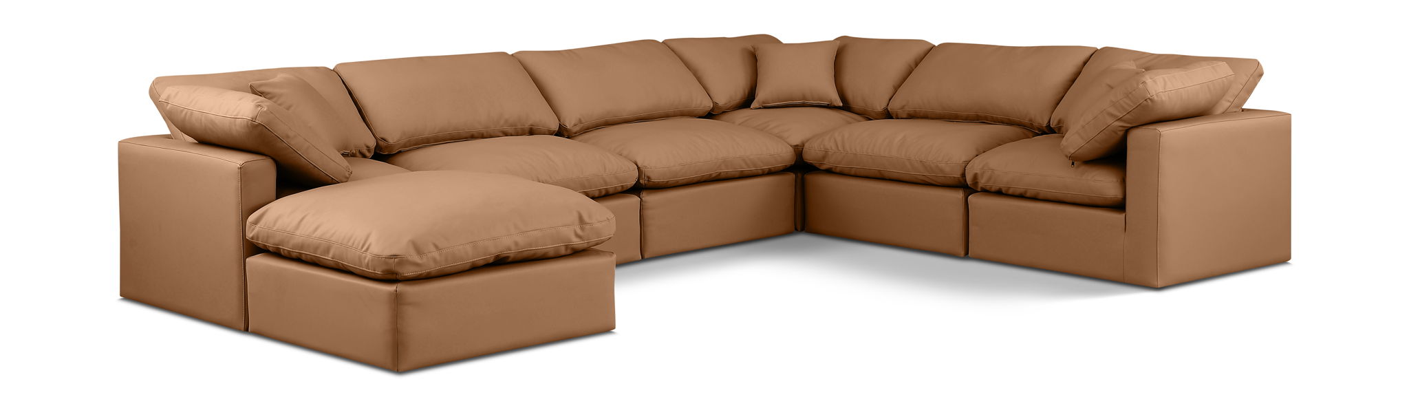 Indulge - Faux Leather 7 Piece Modular Sectional - Urban Living Furniture (Los Angeles, CA)