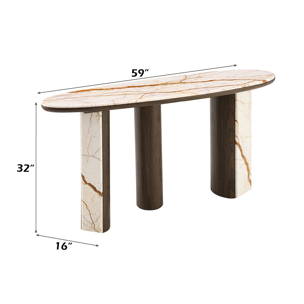 Haidar - Table With Marble Top - Urban Living Furniture (Los Angeles, CA)