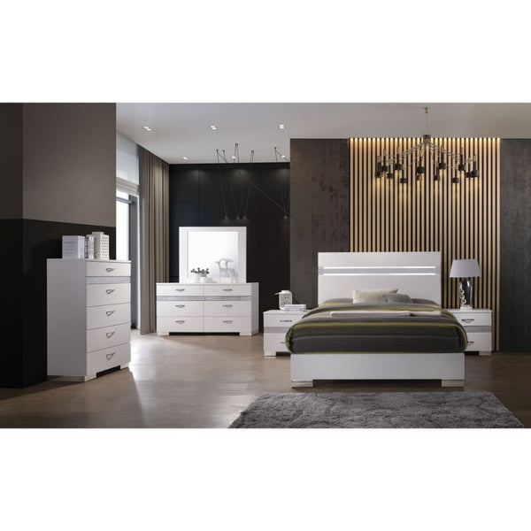 Naima II - Nightstand - White High Gloss - Urban Living Furniture (Los Angeles, CA)
