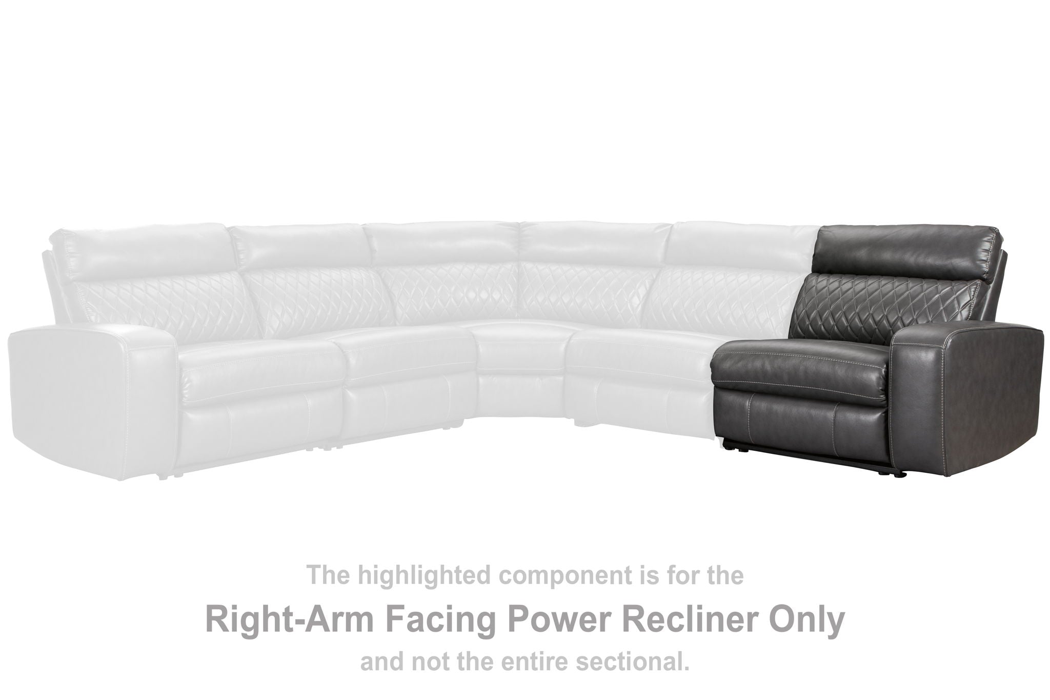 Samperstone - Gray - RAF Zero Wall Power Recliner - Urban Living Furniture (Los Angeles, CA)