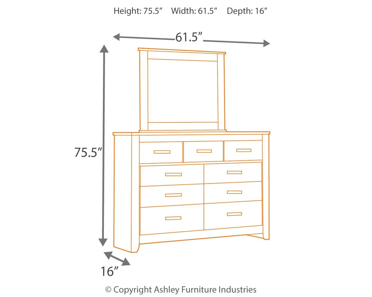 Brinxton - Dresser - Urban Living Furniture (Los Angeles, CA)
