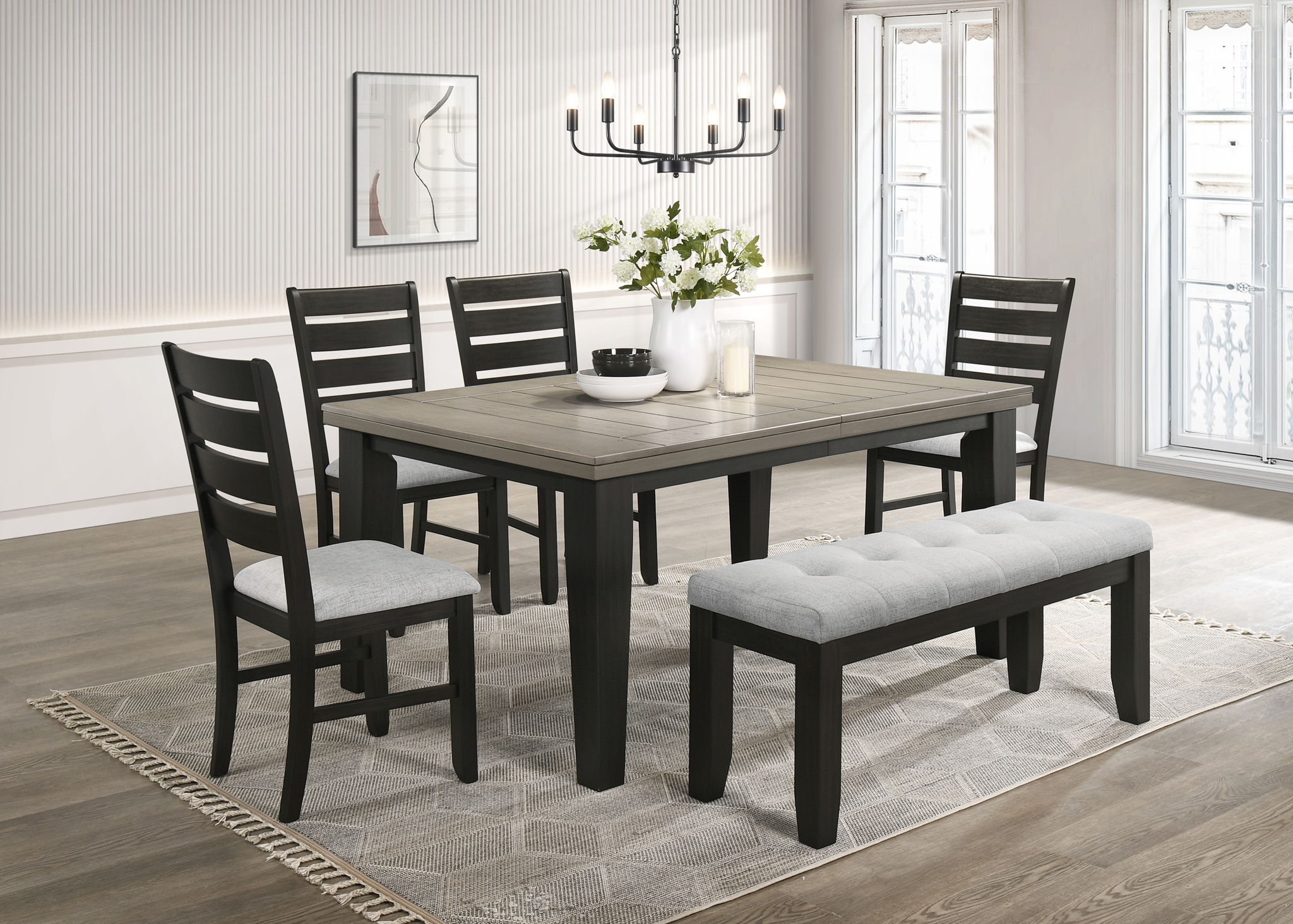 Bardstown - Bench - Light Gray - Urban Living Furniture (Los Angeles, CA)