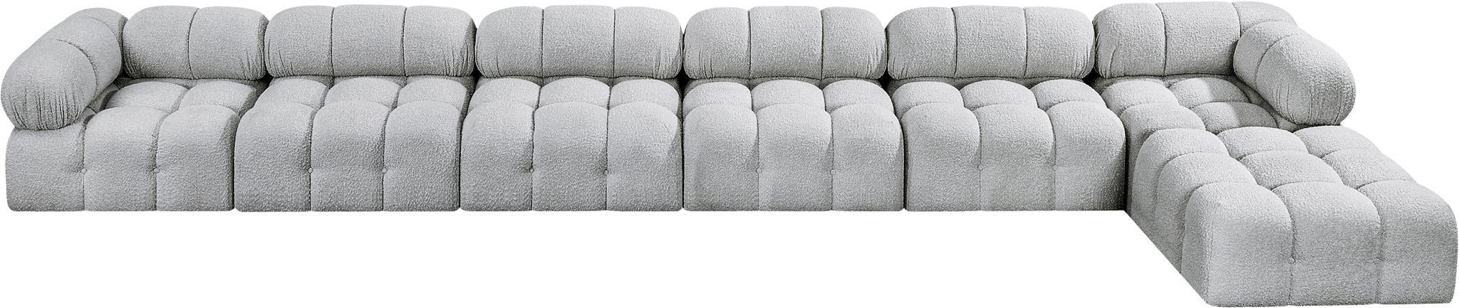 Ames - 7 Piece Boucle Fabric Modular L-Shaped Sectional - Urban Living Furniture (Los Angeles, CA)