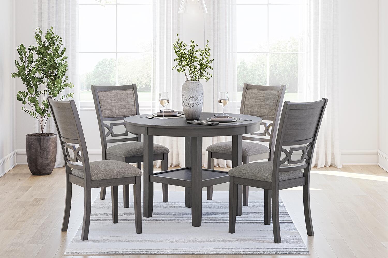 Wrenning - Dining Room Table Set (Set of 5) - Gray - Urban Living Furniture (Los Angeles, CA)