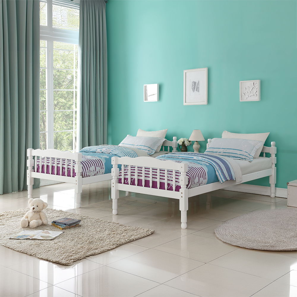 Homestead - Bunk Twin Over Twin Bed - White - Urban Living Furniture (Los Angeles, CA)