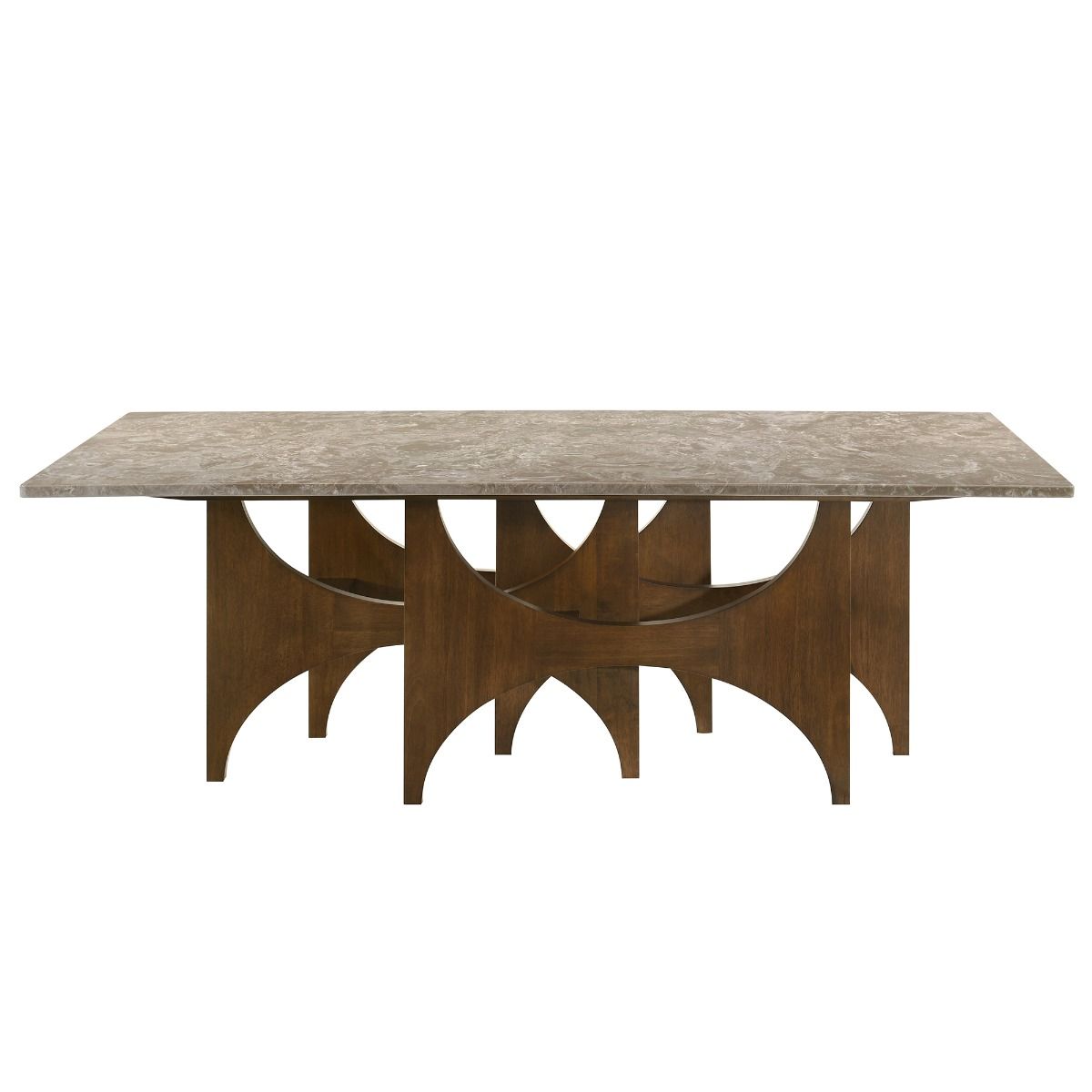 Oleia - Dining Table With Engineered Marble - Natural Marble & Walnut - Urban Living Furniture (Los Angeles, CA)