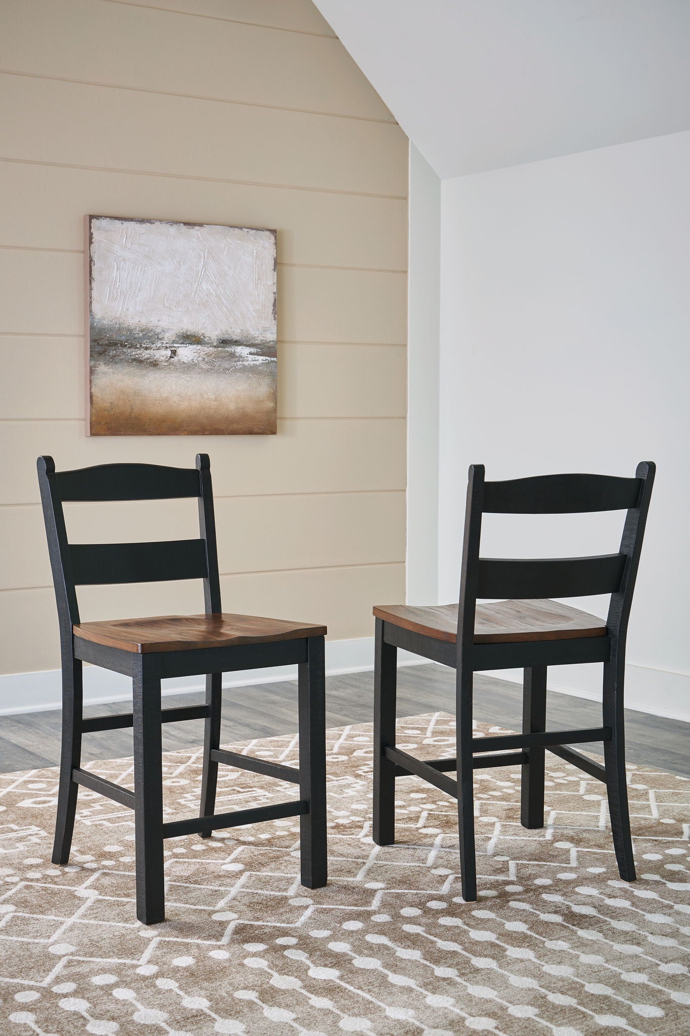 Valebeck - Black / Brown - Barstool (Set of 2) - Urban Living Furniture (Los Angeles, CA)