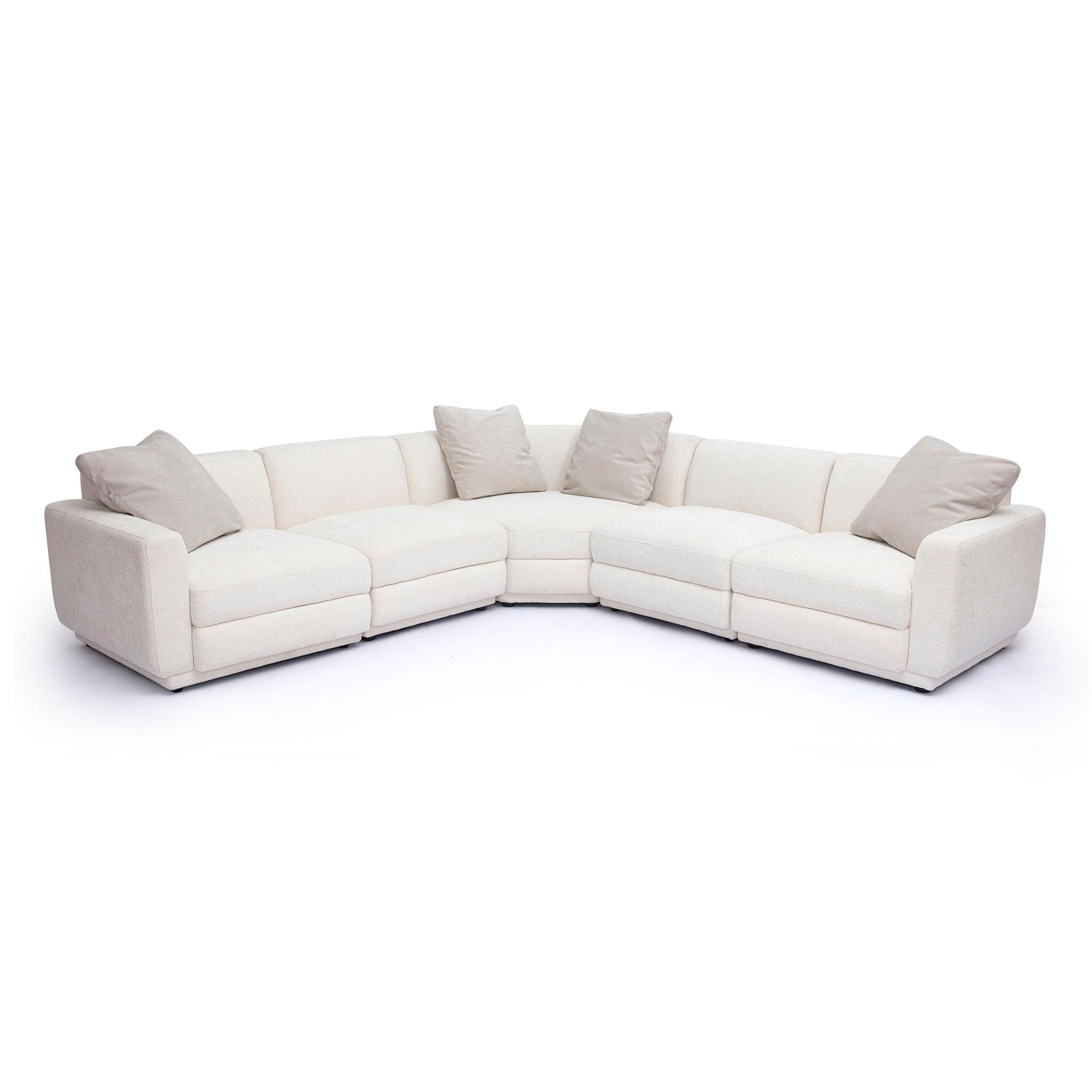 Perry - Modular L-Sectional - Cream - Urban Living Furniture (Los Angeles, CA)