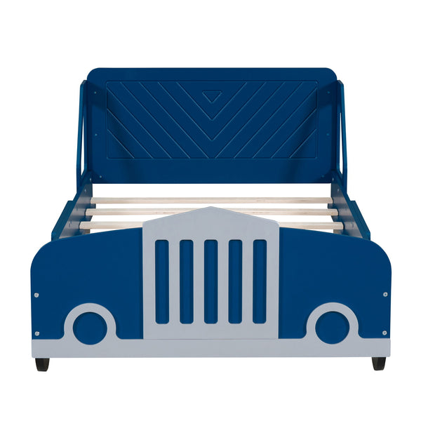 Car Shaped Platform Bed With Wheels