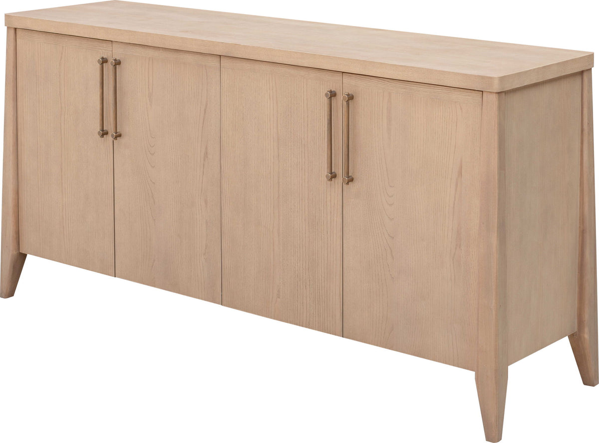 Sumire - Four Door Ash Wood Sideboard - Ginger