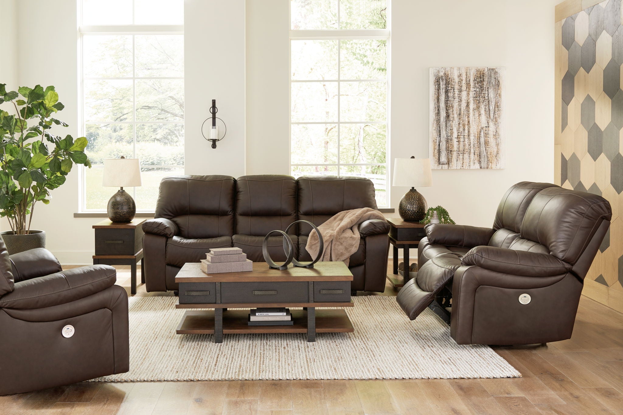 Leesworth - Reclining Living Room Set - Urban Living Furniture (Los Angeles, CA)