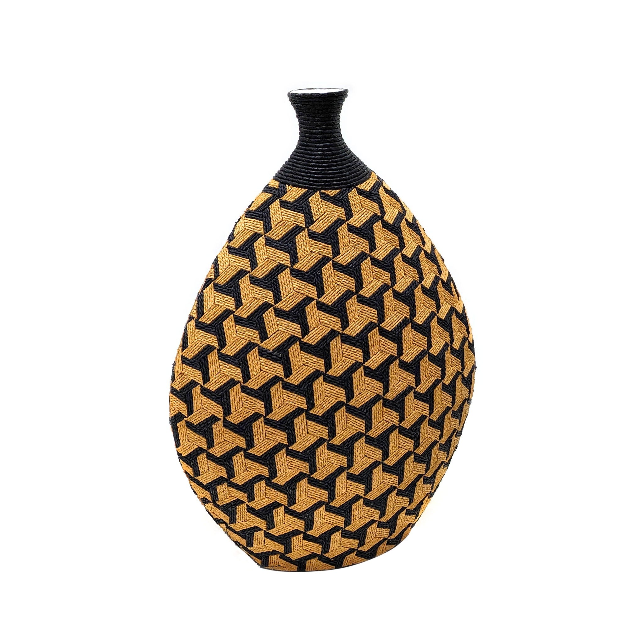 Jahia - Geometric Vase - Light Brown - Urban Living Furniture (Los Angeles, CA)