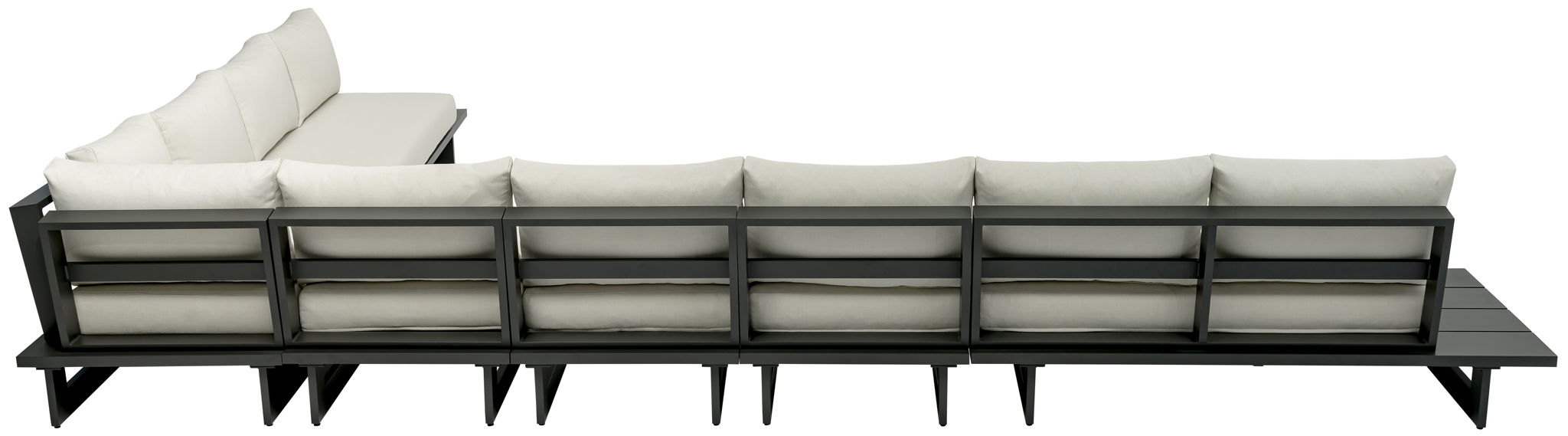 Maldives - 7 Piece Water Resistant Outdoor Patio Modular Sectional With Gray Base - Urban Living Furniture (Los Angeles, CA)