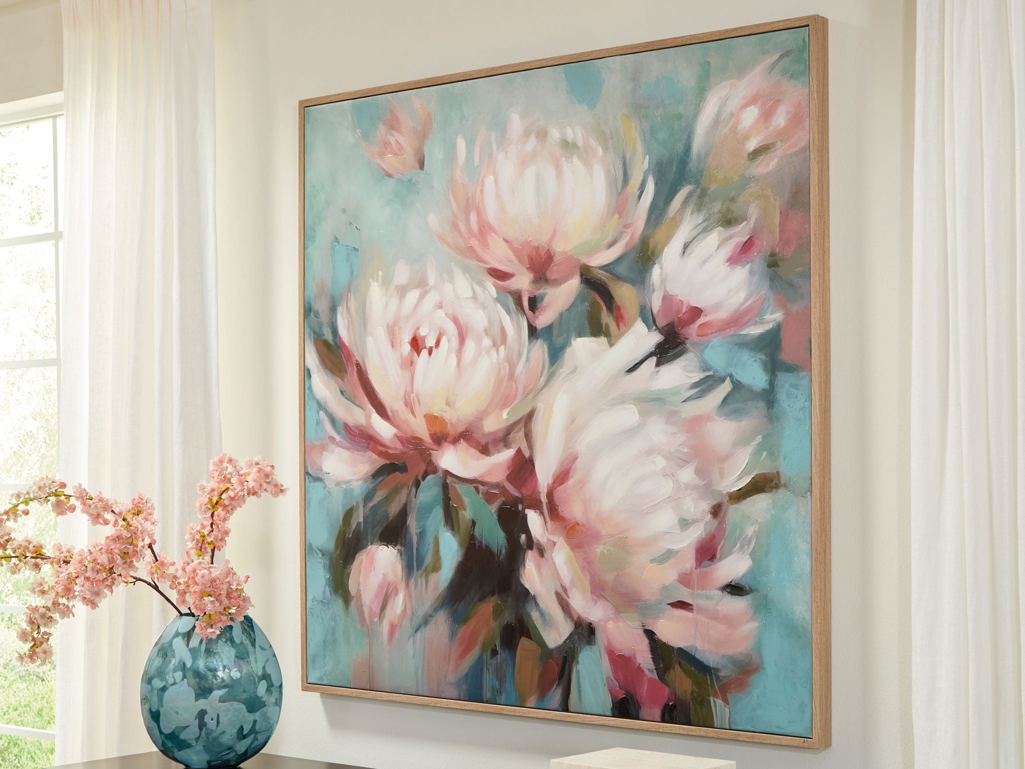 Parryville - Aqua / Pink - Wall Art - Urban Living Furniture (Los Angeles, CA)