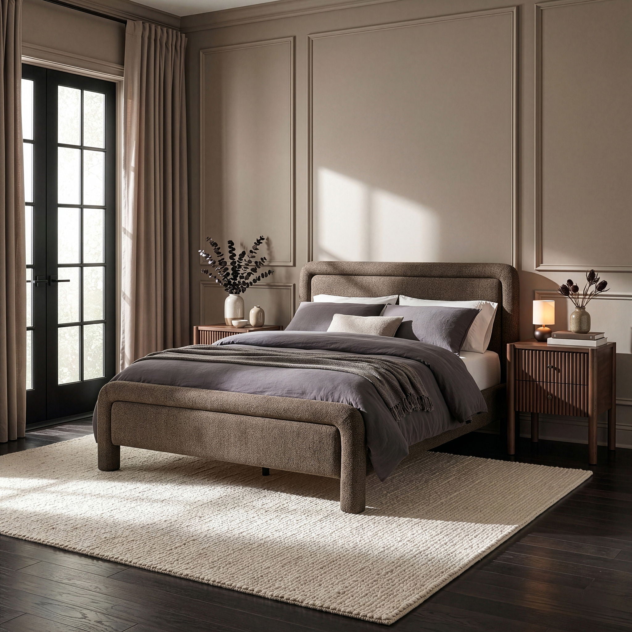 Baylor - Fabric With Interwoven Chenille Upholstered Bed - Urban Living Furniture (Los Angeles, CA)