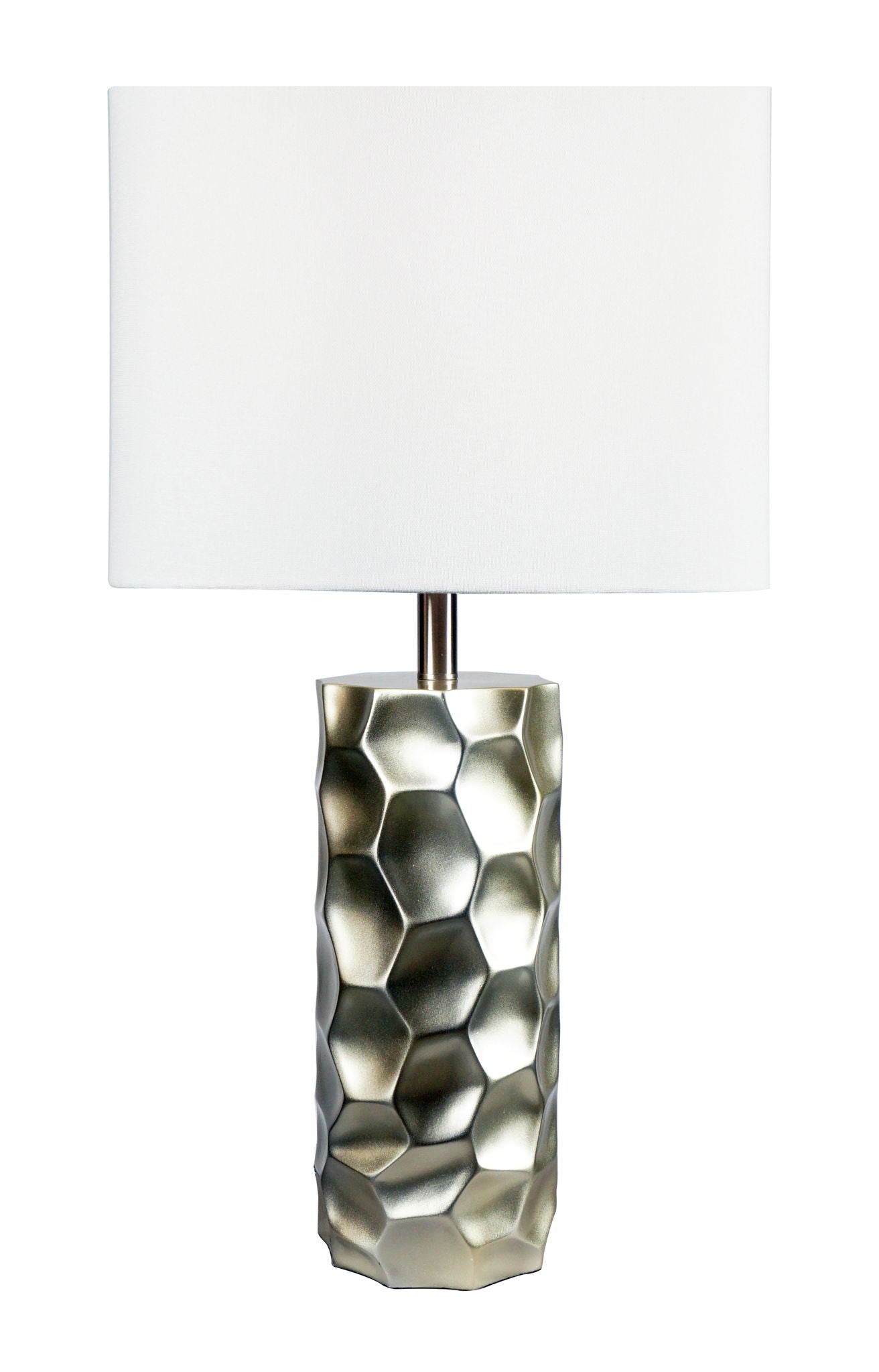 Table Lamp - Metallic And White - Urban Living Furniture (Los Angeles, CA)