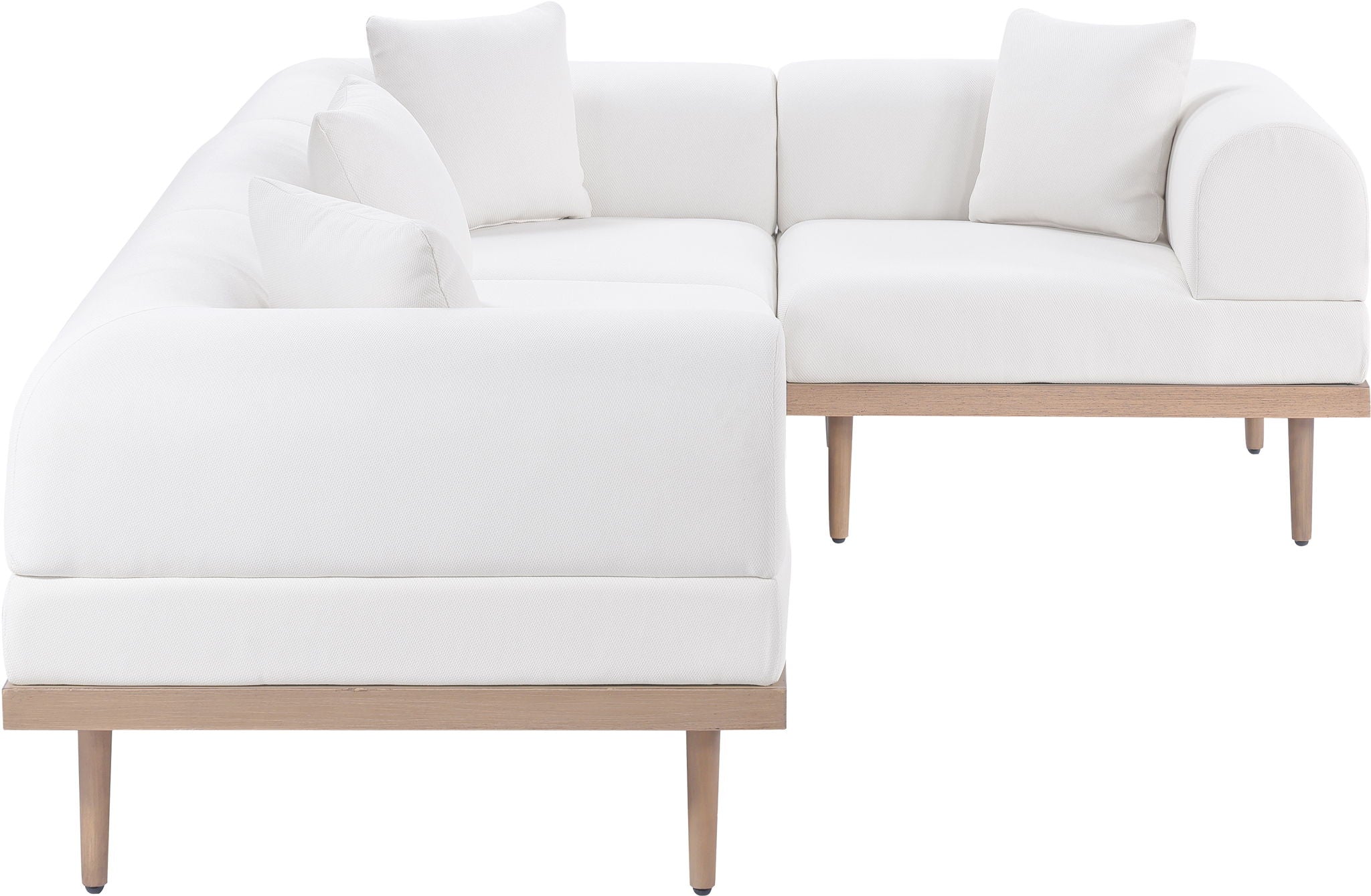 Laguna - 4 Piece 106.5" Upholstered Outdoor Patio Modular Sectional - Urban Living Furniture (Los Angeles, CA)