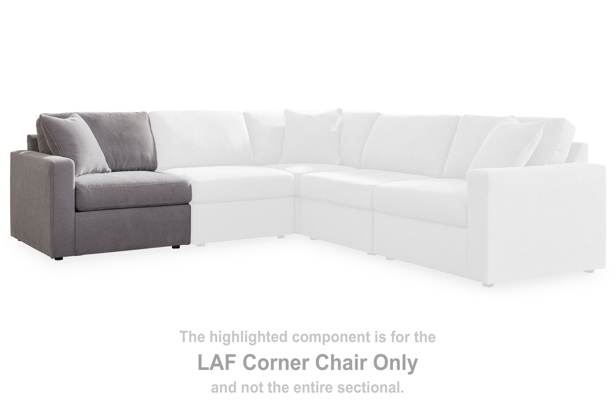Modmax - Granite - Laf Corner Chair - Urban Living Furniture (Los Angeles, CA)