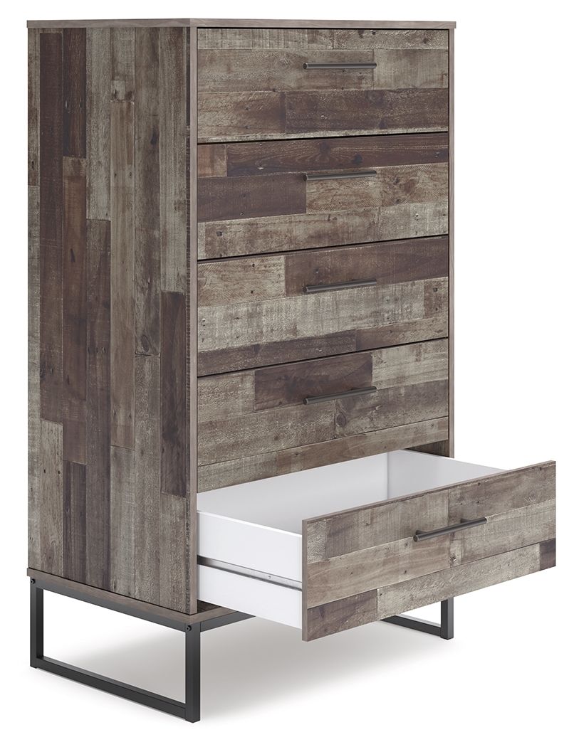 Neilsville - Black / Gray - Five Drawer Chest - Urban Living Furniture (Los Angeles, CA)