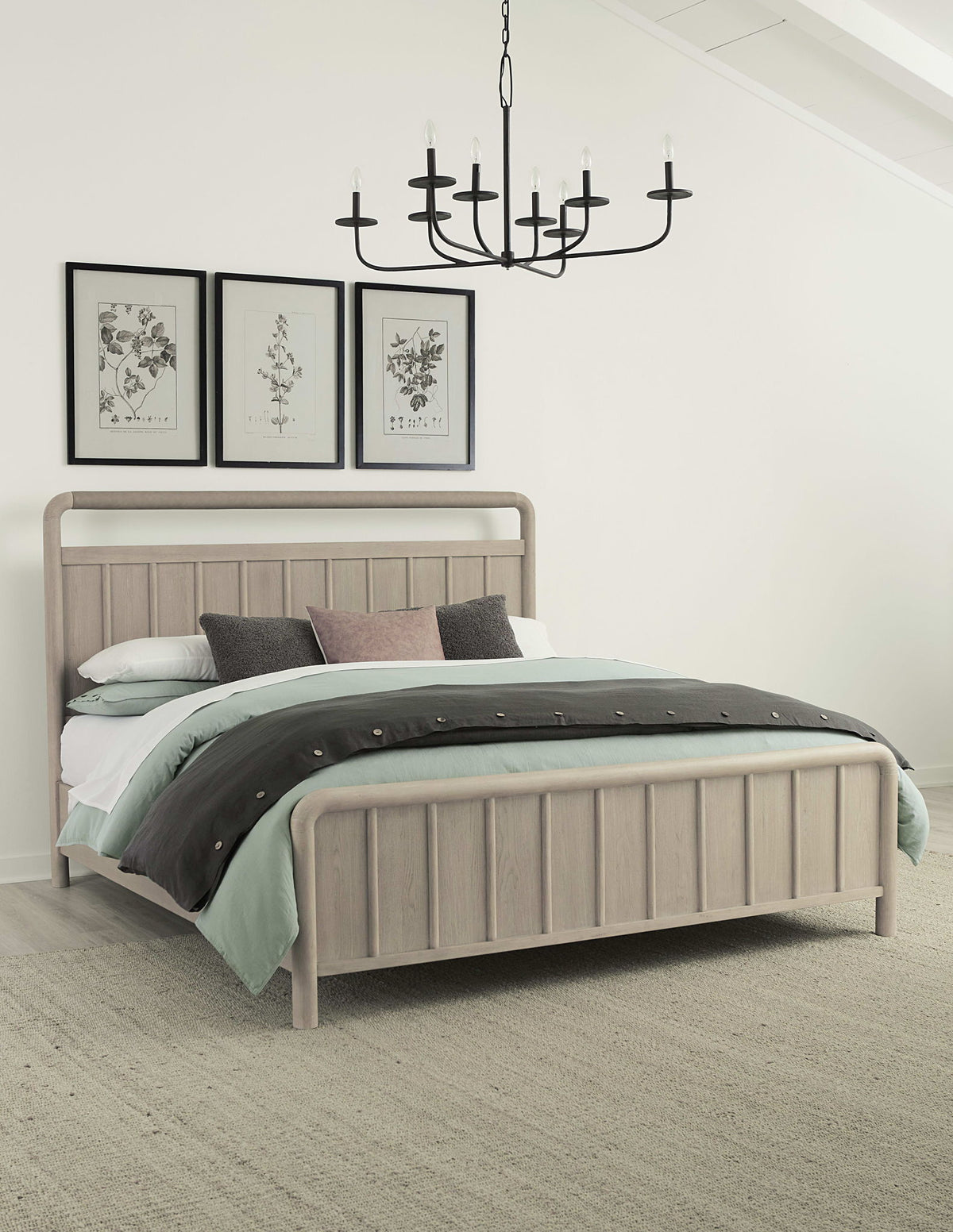 Camden - Shiplap Oak Wood Platform Bed