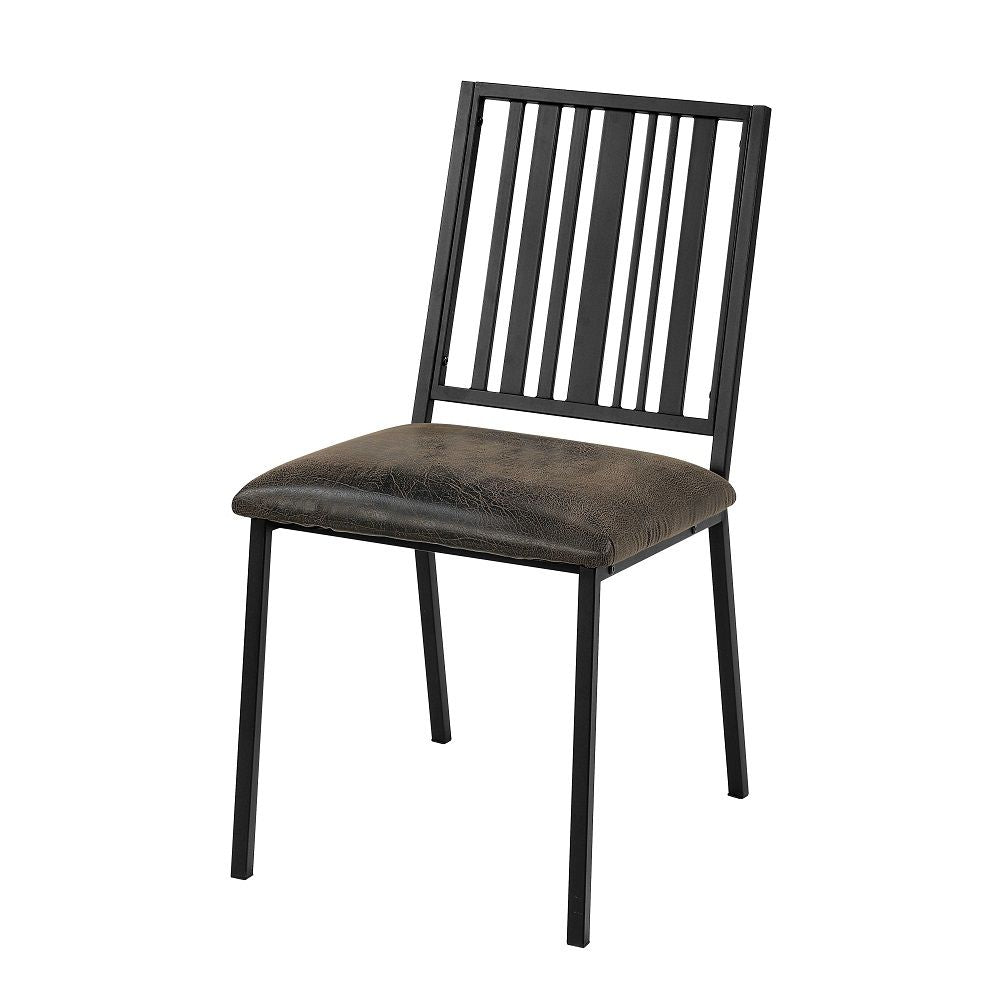 Zudora - Side Chair (Set of 2) - Synthetic Leather & Black - Urban Living Furniture (Los Angeles, CA)