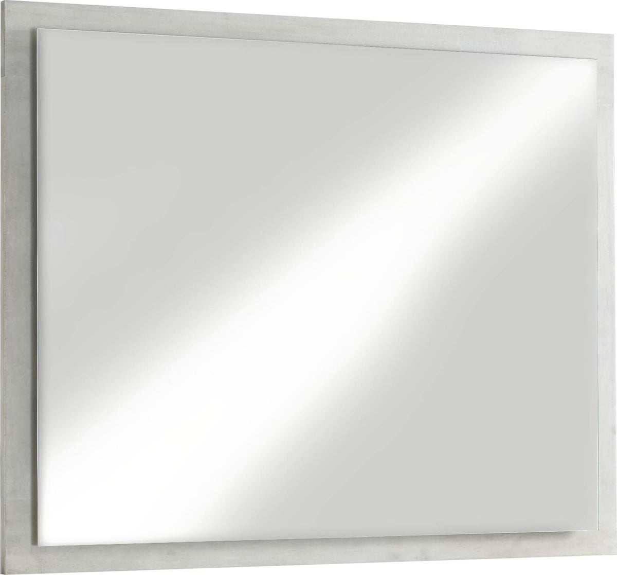 Destination - Floating Glass Mirror - Cotton Gray