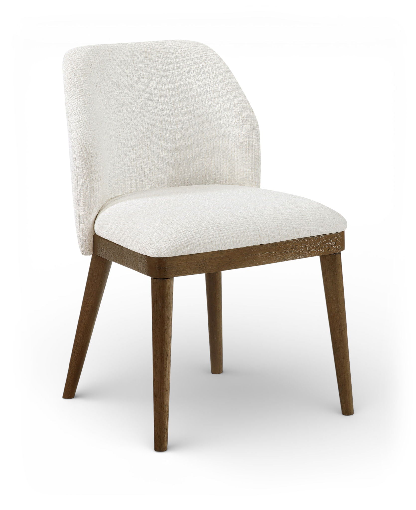 Valeo - Linen Textured Fabric Upholstered Dining Chair (Set of 2) - Painted Brown Base - Urban Living Furniture (Los Angeles, CA)