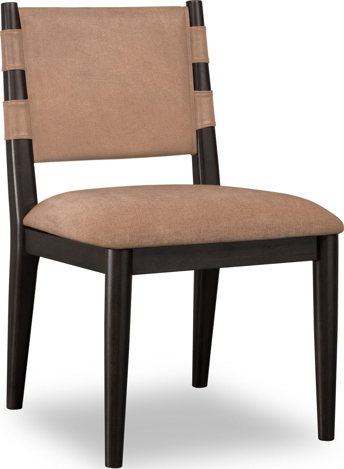 Koko - Chenille Upholstered Dining Chair (Set of 2) - Porcini And Minx