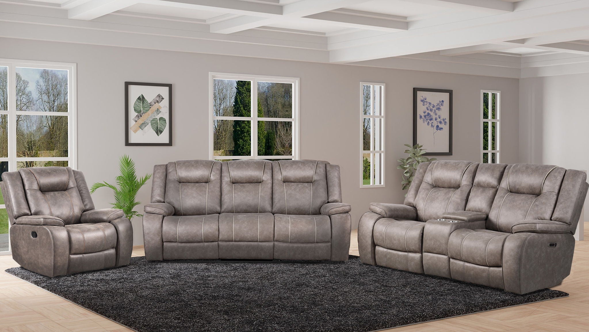 Blake - Reclining Sofa - Desert Taupe - Urban Living Furniture (Los Angeles, CA)